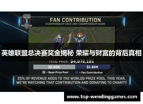 英雄联盟总决赛奖金揭秘 荣耀与财富的背后真相 英雄联盟总决赛奖金揭秘 荣耀与财富的背后真相