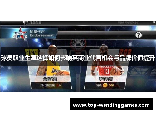 球员职业生涯选择如何影响其商业代言机会与品牌价值提升